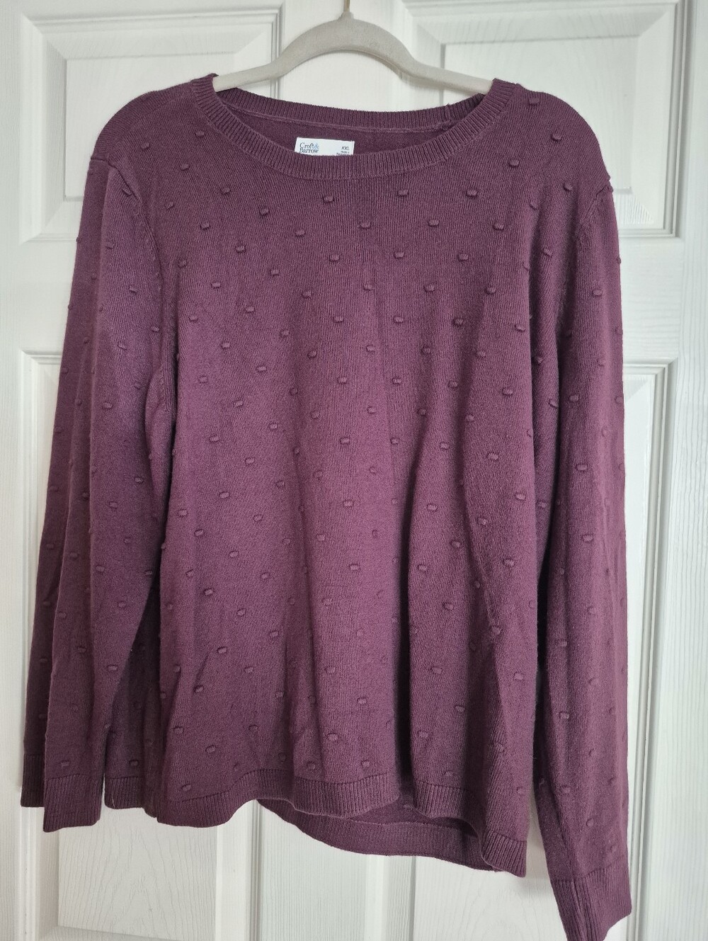 croft & barrow Plum Crewneck Sweater